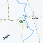 Peta lokasi: Senta, Serbia