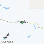 Peta wilayah Kendal, Kanada
