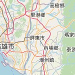 Peta lokasi: Pingtung City, Taiwan untuk keperluan jadwal sholat