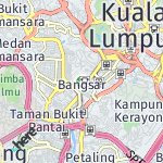 Peta lokasi: Bangsar, Malaysia