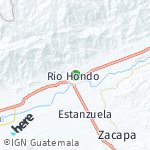 Peta lokasi: Rio Hondo, Guatemala