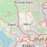 Peta lokasi: Kampung Bukit Kapar, Malaysia untuk keperluan jadwal sholat