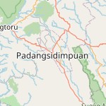 Peta lokasi: Padangsidimpuan, Indonesia untuk keperluan jadwal sholat
