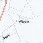 Peta wilayah El Obour, Mesir