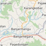 Peta lokasi: Banjarmangu, Indonesia untuk keperluan jadwal sholat