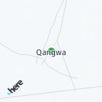 Peta lokasi: Qangwa, Botswana