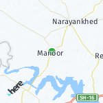 Peta lokasi: Manoor, India