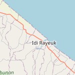 Peta lokasi: Idi Rayeuk, Indonesia untuk keperluan jadwal sholat