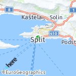 Peta lokasi: Split, Kroasia
