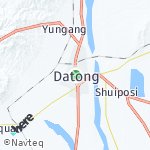 Peta wilayah Da Tong, Cina