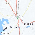 Peta wilayah Xinyang, Cina