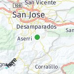 Peta lokasi: San Miguel, Kosta Rika