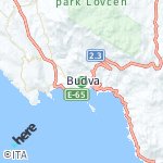 Peta lokasi: Budva, Montenegro