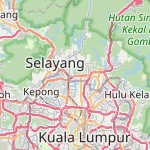 Peta lokasi: Selangor, Malaysia untuk keperluan jadwal sholat