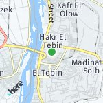 Peta wilayah Hakr El Tebin, Mesir