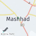 Peta lokasi: Mashhad, Iran