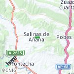 Peta lokasi: Añana, Spanyol