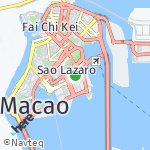 Peta lokasi: Peninsula de Macau, Makau-Cina