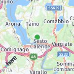 Peta wilayah Sesto Calende, Italia