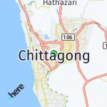 Peta lokasi: Chittagong, Bangladesh