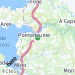 Peta lokasi: Pontedeume, Spanyol