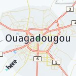 Peta lokasi: Ouagadougou, Burkina Faso