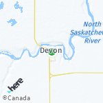 Peta lokasi: Devon, Kanada