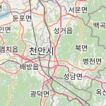 Peta lokasi: Ch'onan, Korea Selatan untuk keperluan jadwal sholat