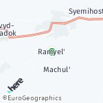 Peta lokasi: Ramyel', Belarusia