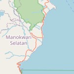 Peta lokasi: Manokwari Selatan, Indonesia untuk keperluan jadwal sholat