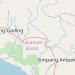 Peta lokasi: Pasaman Barat, Indonesia untuk keperluan jadwal sholat