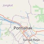 Peta lokasi: Pontianak Utara, Indonesia untuk keperluan jadwal sholat