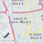 Peta lokasi: Sabah Al Salem-Block 9, Kuwait
