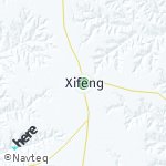 Peta lokasi: Xifeng, Cina