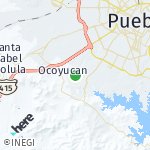 Peta lokasi: Ocoyucan, Meksiko