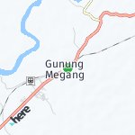 Peta lokasi: Gunung Megang, Indonesia