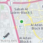 Peta lokasi: Sabah Al Salem-Block 13, Kuwait