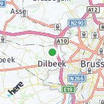 Peta lokasi: Dilbeek, Belgia