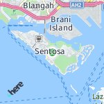 Peta lokasi: Sentosa, Singapura