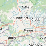 Peta lokasi: Zaragoza, Kosta Rika