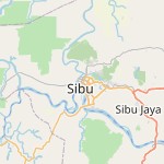 Peta lokasi: Sibu, Malaysia untuk keperluan jadwal sholat
