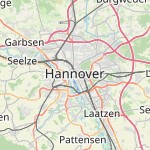 Peta lokasi: Hannover, Jerman untuk keperluan jadwal sholat