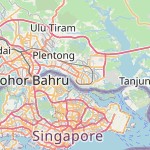 Peta lokasi: Pasir Gudang, Malaysia untuk keperluan jadwal sholat