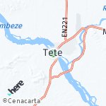 Peta lokasi: Tete, Mozambik