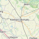Peta lokasi: Köthen (Anhalt), Jerman untuk keperluan jadwal sholat