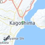 Peta lokasi: Kagoshima, Jepang