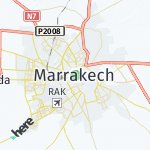 Peta lokasi: Marrakech, Maroko