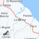 Peta wilayah La Palma, Panama