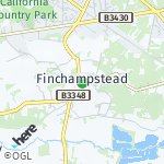 Peta lokasi: Finchampstead, Inggris Raya