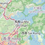 Peta lokasi: Ma On Shan, Hong Kong-Cina untuk keperluan jadwal sholat